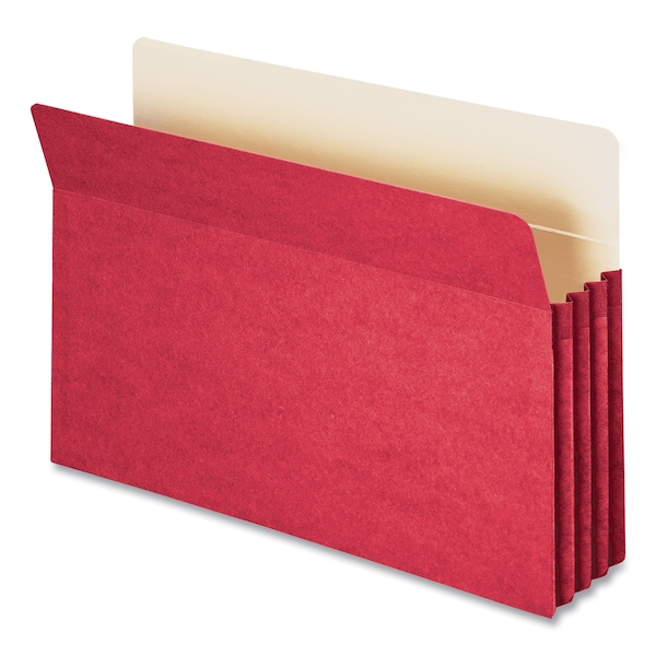 Smead Pocket, File, 3-1/2" Expansion, Red 74231